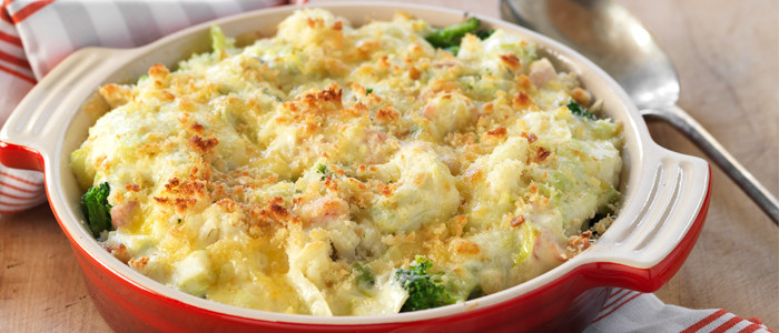 Cauliflower in cheese sauce