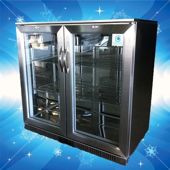 How do you effectively clean a commercial fridge