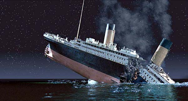 Where the Titanic sank