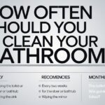 Is it okay to clean the bathroom once a month