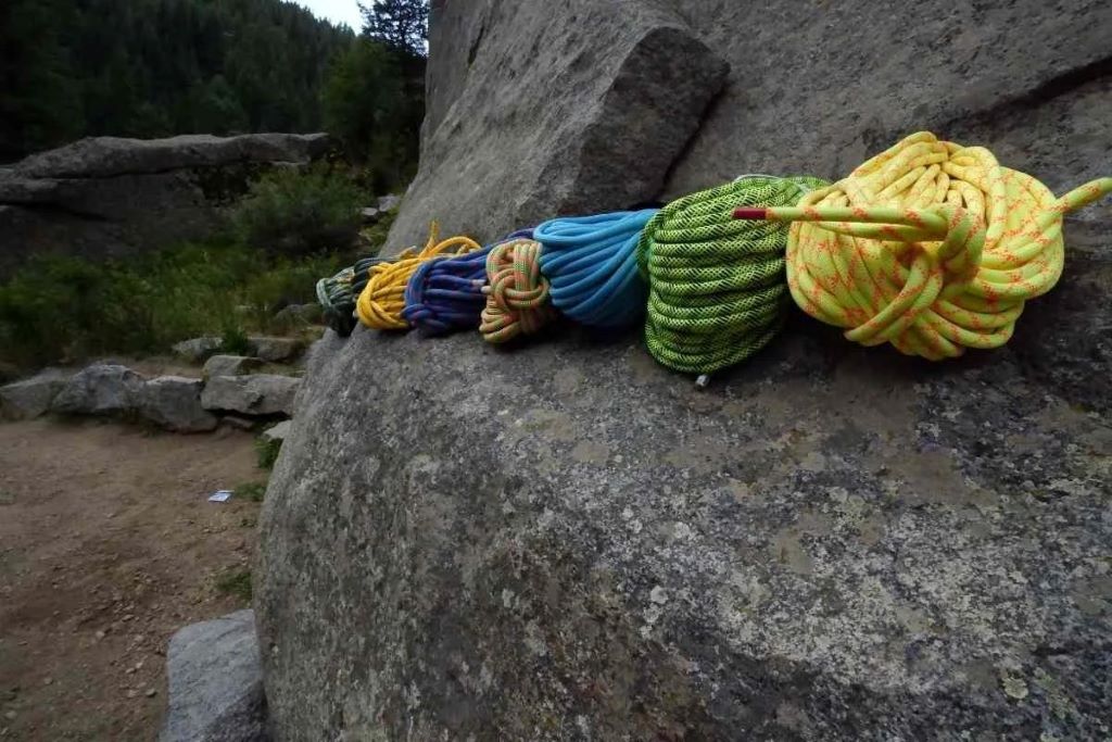 Durable climbing rope prepared for rock climbing in Washington (WA)