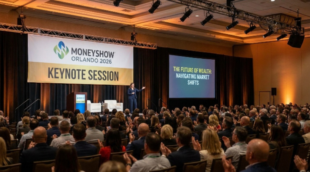Financial expert presenting keynote session at MoneyShow Orlando 2026